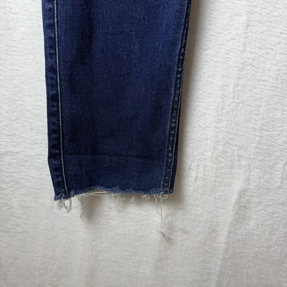 Hollister Distressed Skinny Jeans Raw Hem Men's Size W33xL32 Stretchy